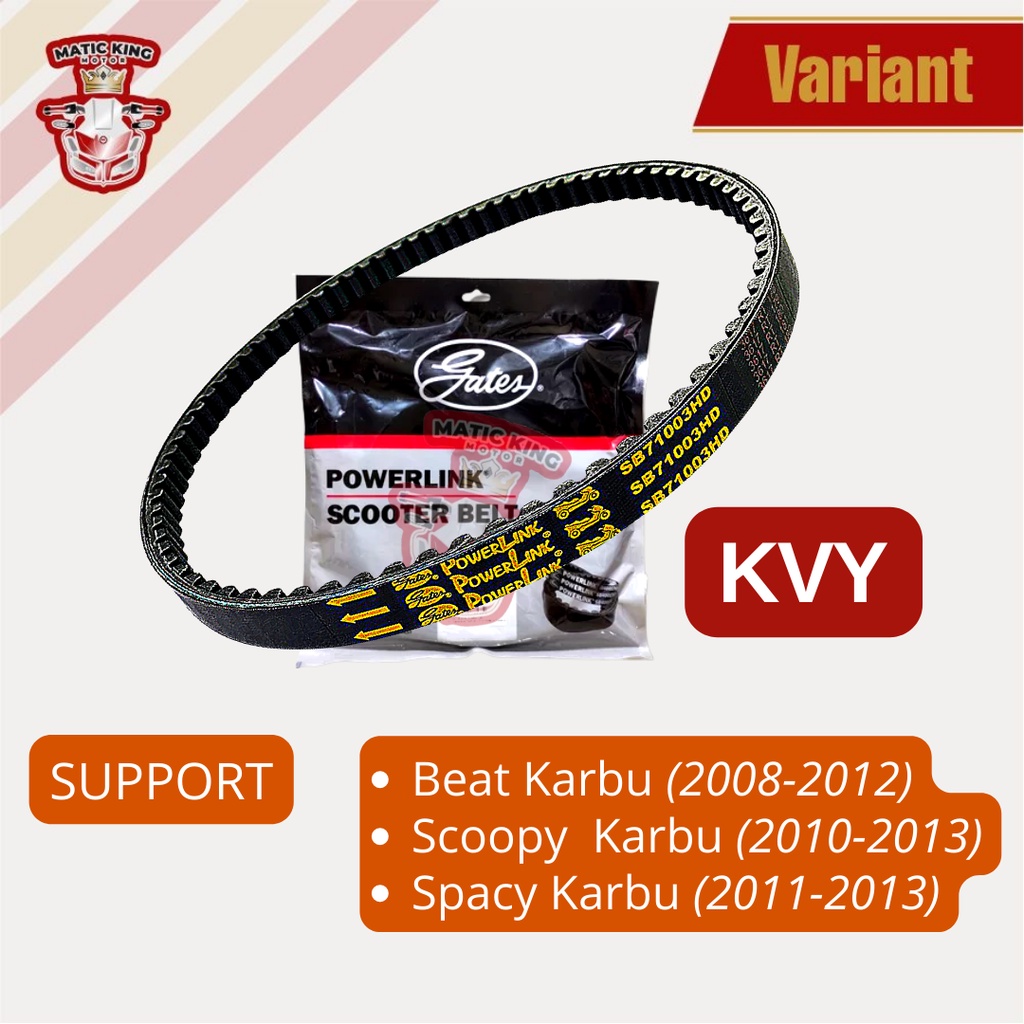 Vanbelt V belt Fanbelt Beat Fi ESP Scoopy Fi Spacy Fi Gates Powerlink Made in Thailand
