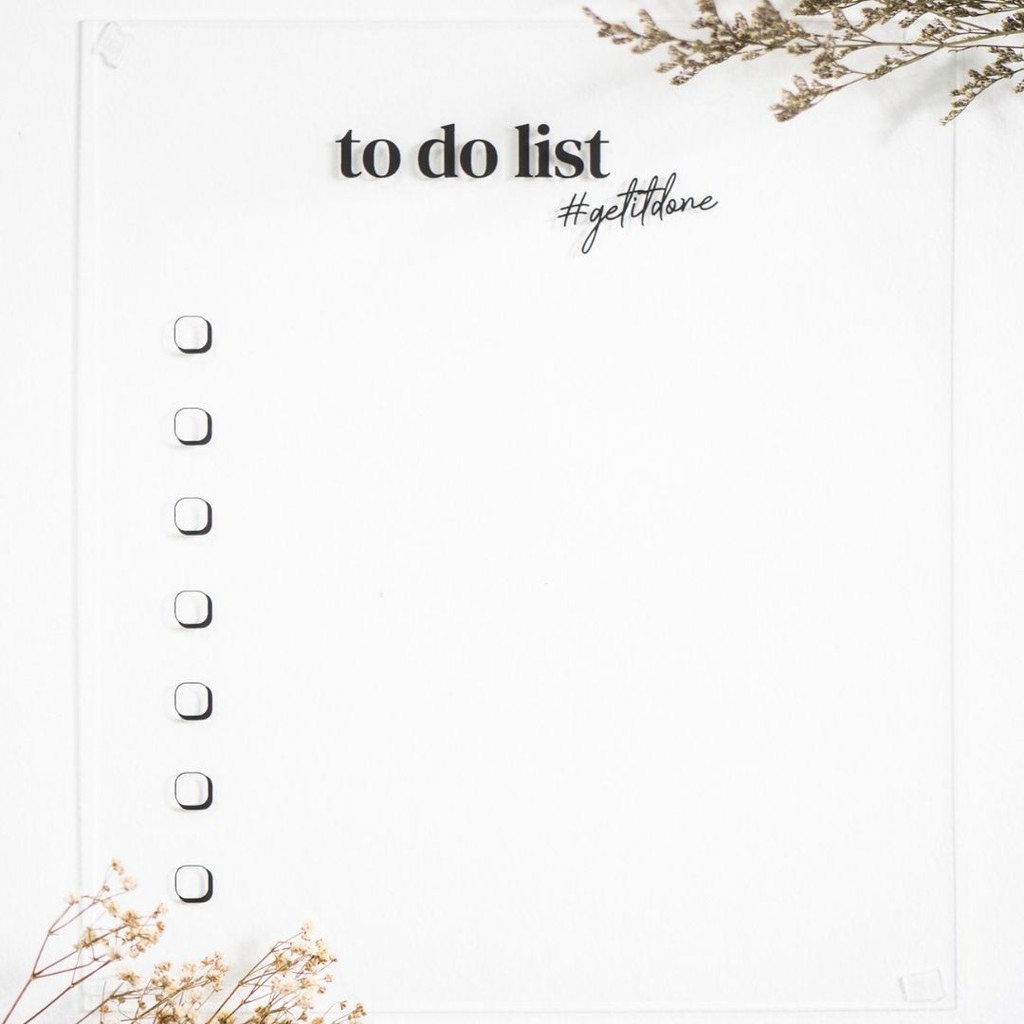 

Acrylic Planner TO-DO-LISTS
