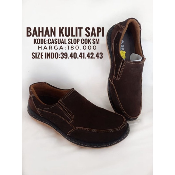 SEPATU CASUAL SAMAN KULIT ORIGINAL