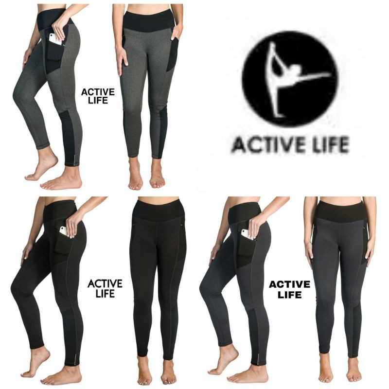 Sport Legging Hitam Yoga Bikram Wanita. Size M. Active Life