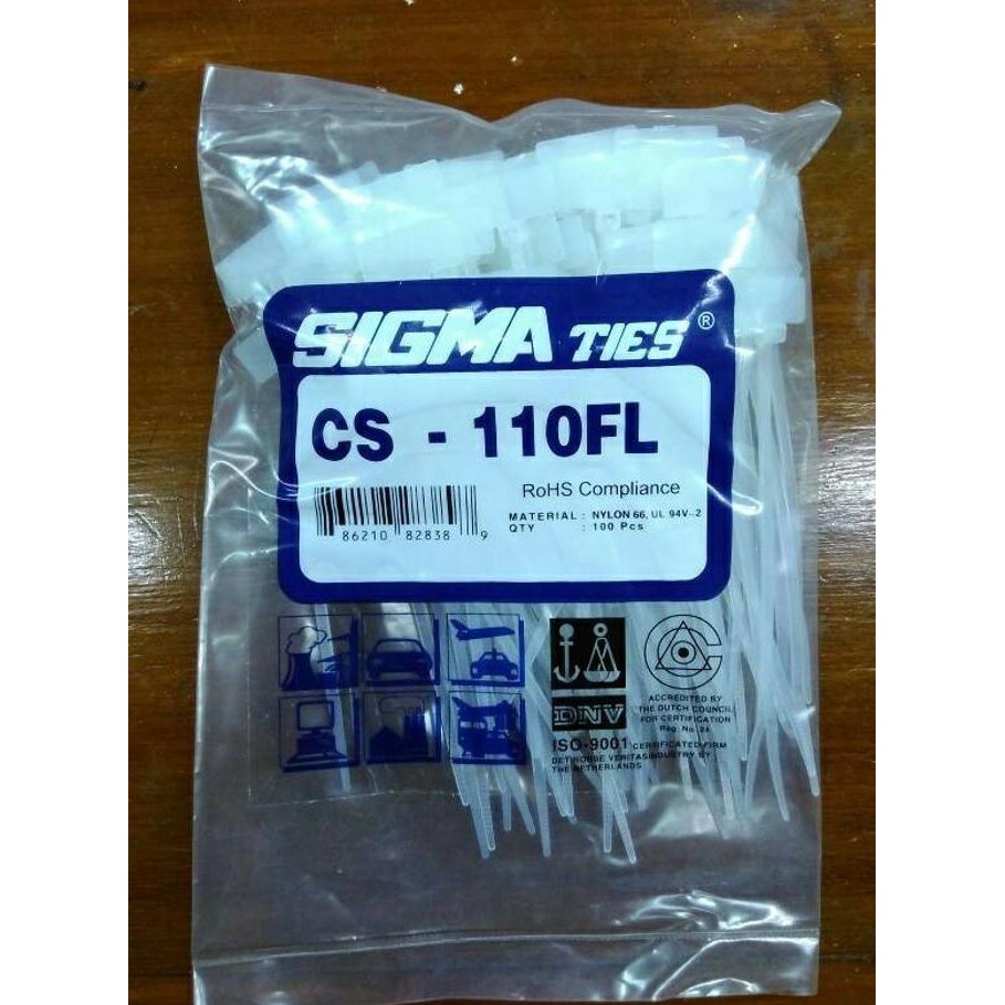 

READY STOCK sigma ties label CS-110FL/kabel ties label 110 sigma AP14