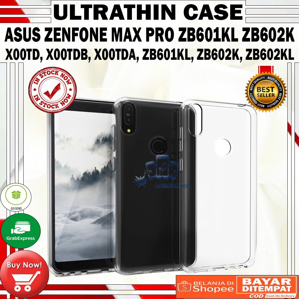 Ultrathin Asus Zenfone Max Pro M1 ZB601KL ZB602KL X00TD Ultra Thin / Silikon / Case Transparant / Casing Asus Zenfone