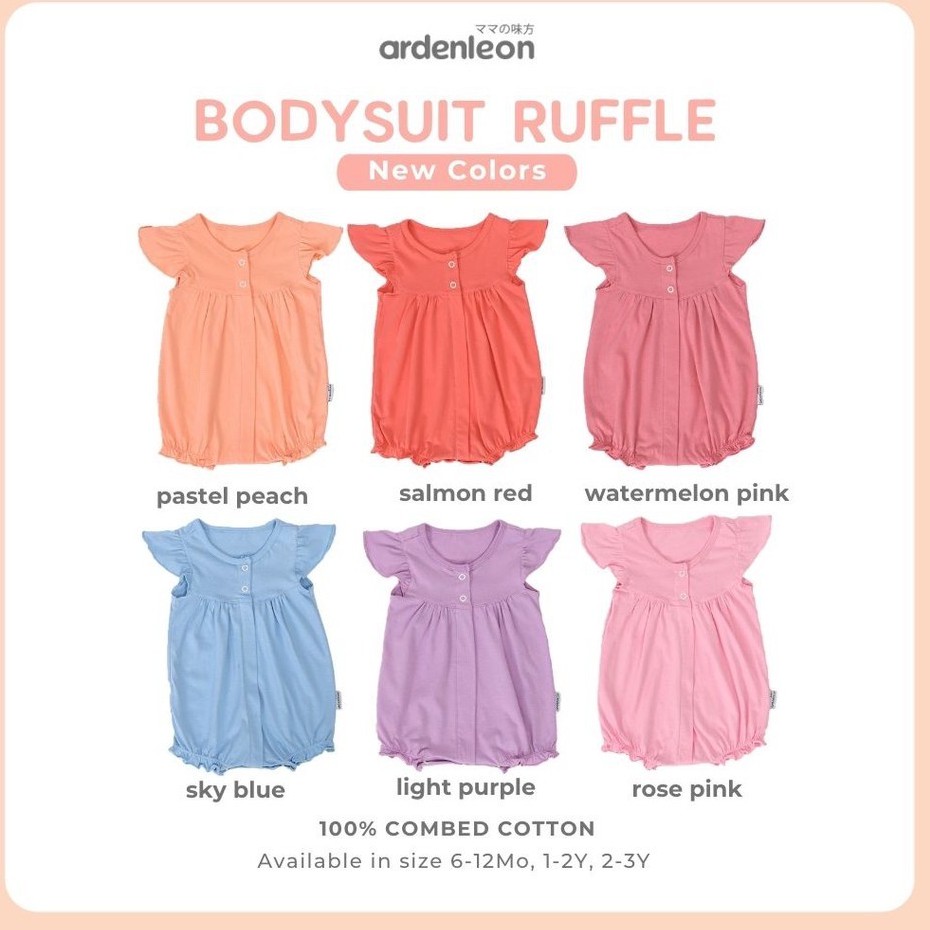 ARDENLEON  Bodysuit Ruffle 6 bulan - 3 Tahun CBKS