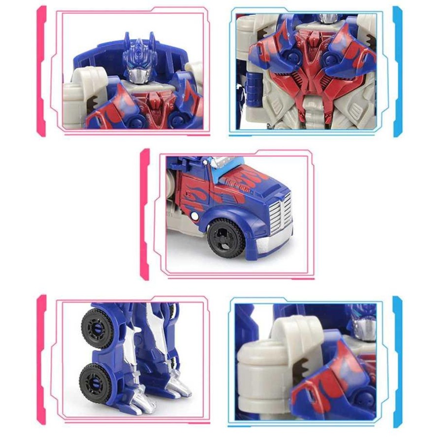 Mainan Mobil Action Figure Car Transformer Deformation Robot - JY675A - Blue