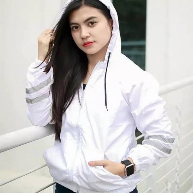 JAKET WANITA PARASUT TURBO  LAPIS PURING (real pick) L/XL