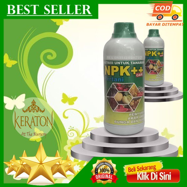 Pupuk Bio NPK Cair Plus ZPT ga3 22% 1000ml Nutrisi dan Makanan Tanaman