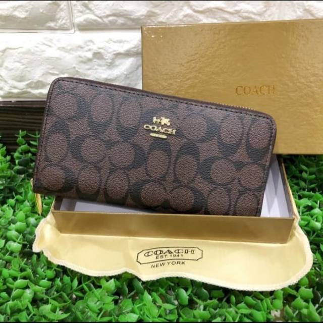 Dompet COACH PREMIUM resleting satu import