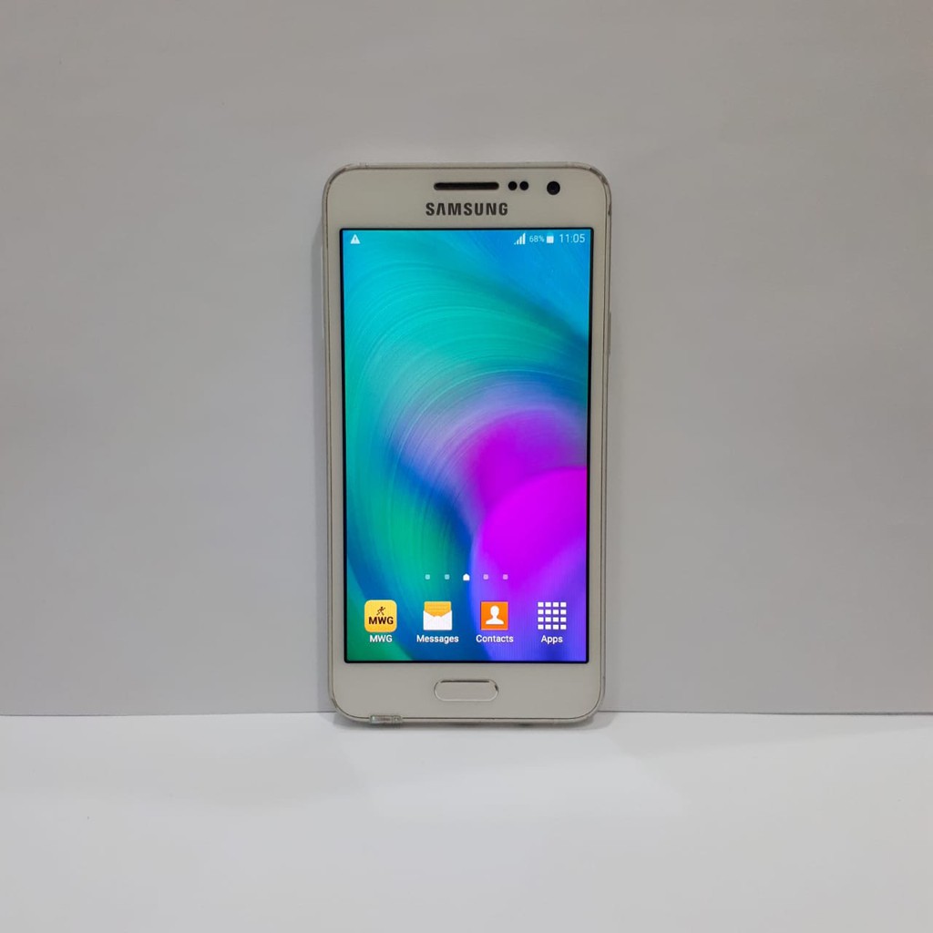 SAMSUNG GALAXY A3 2015 1/16GB SECOND/BEKAS 100% ORIGINAL SAMSUNG - WHITE