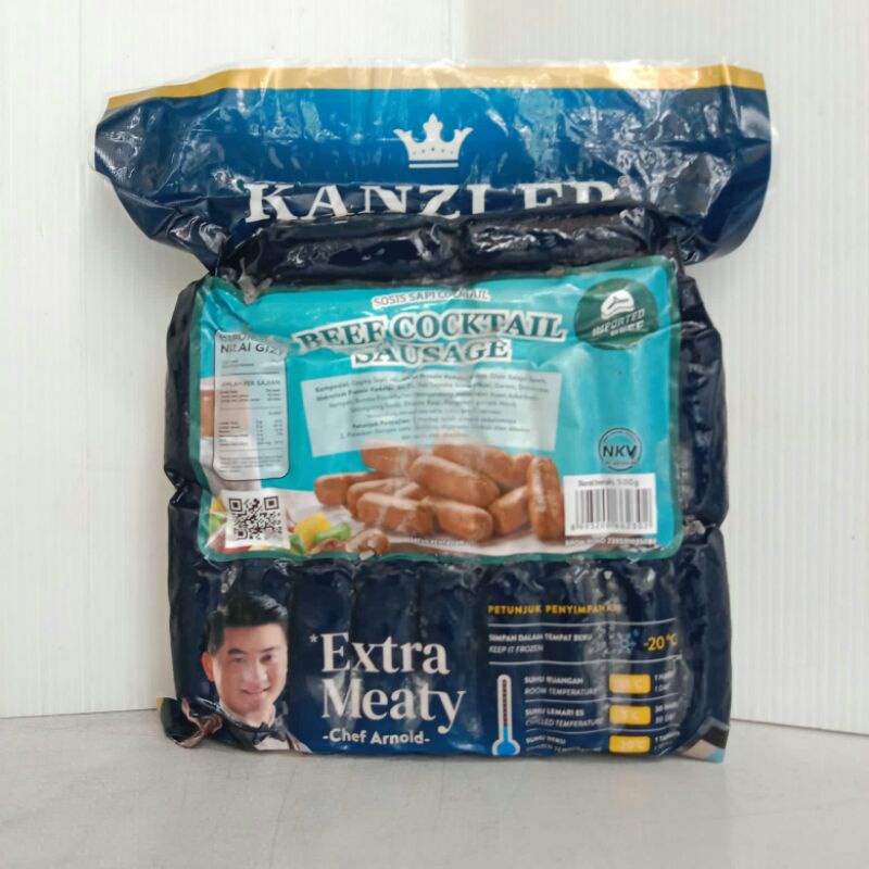 

Kanzler Beef Coktail Sausage 500Gram