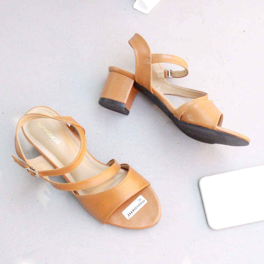 TOKO88_ID Hanami Heels Wanita LF-37-Tan