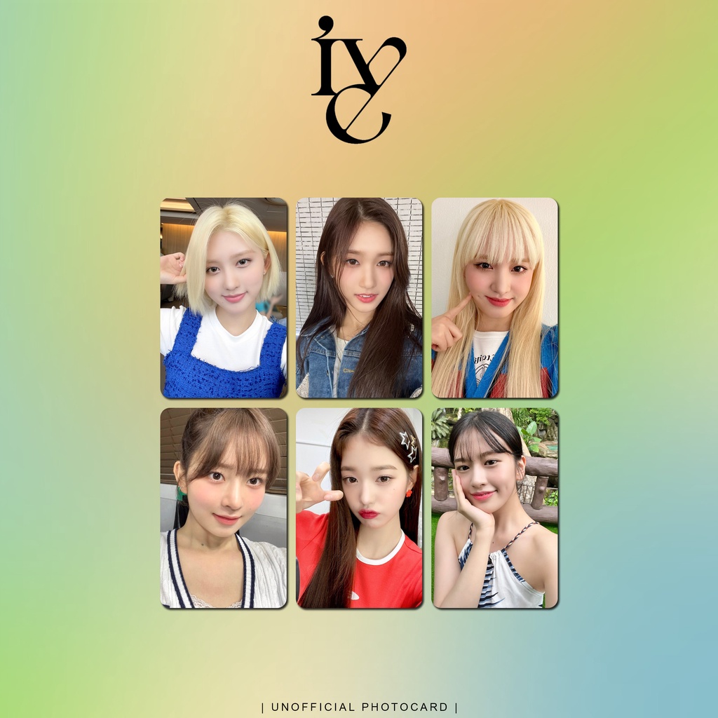 UNOFFICIAL PHOTOCARD IVE MEMBER SELCA SET