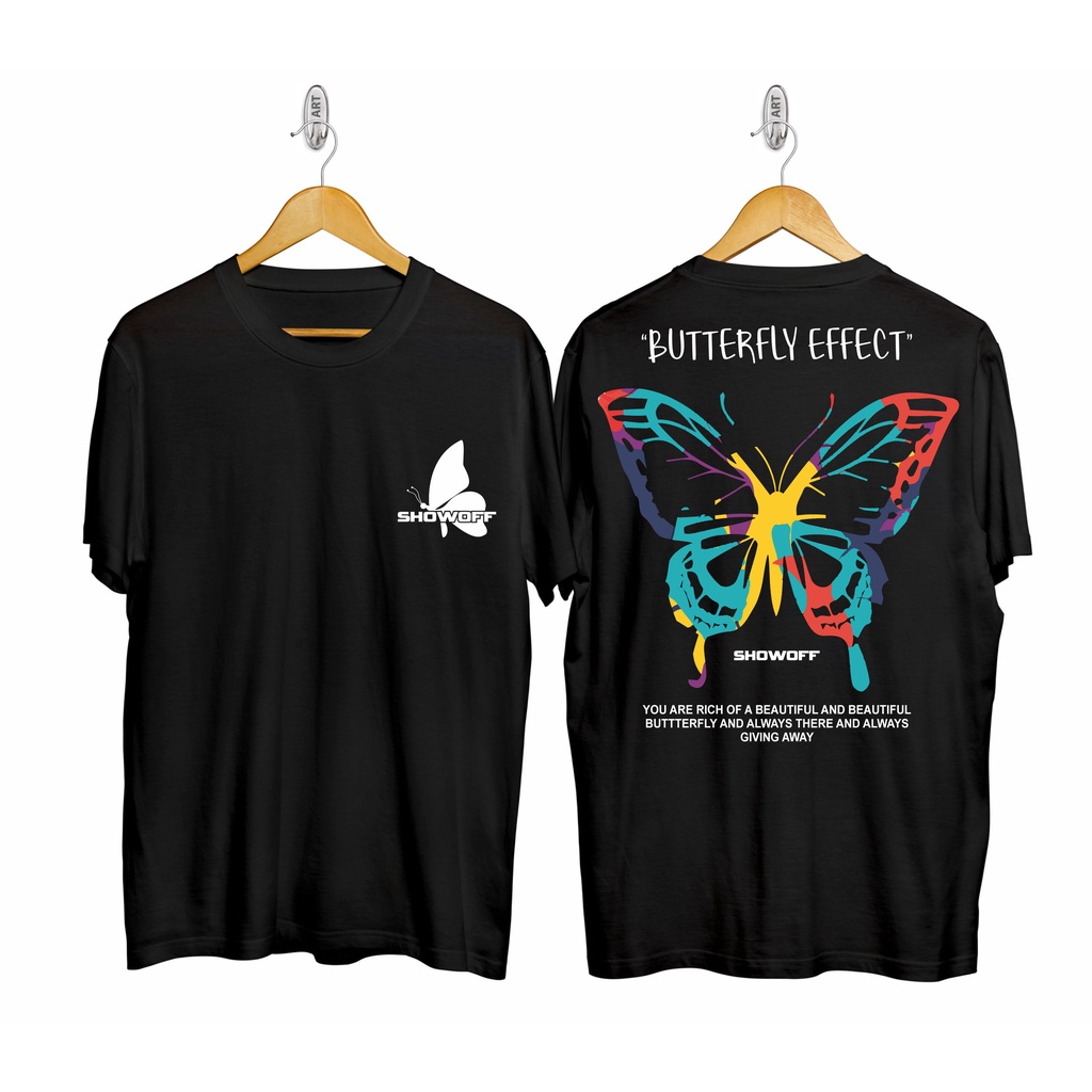STORE KAOS T-SHIRT KAOS MOTIF KUPU KUPU / KAOS GOLD BUTTERFLY / KAOS RAIJIN / KAOS NAGA EMAS / KAOS 