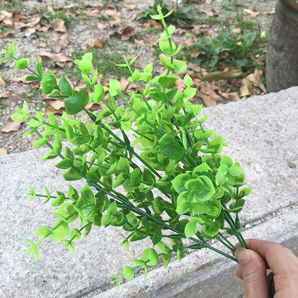  Dekorasi  Rumah  Bunga Daun Tanaman  Eucalyptus Sutra Palsu 