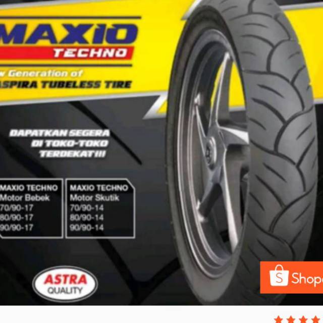 Ban Maxio tubeless 80/90-17 for jupiter mx/supra x 125/Vega Zr/Revo/Vixion/Absolute revo/blade