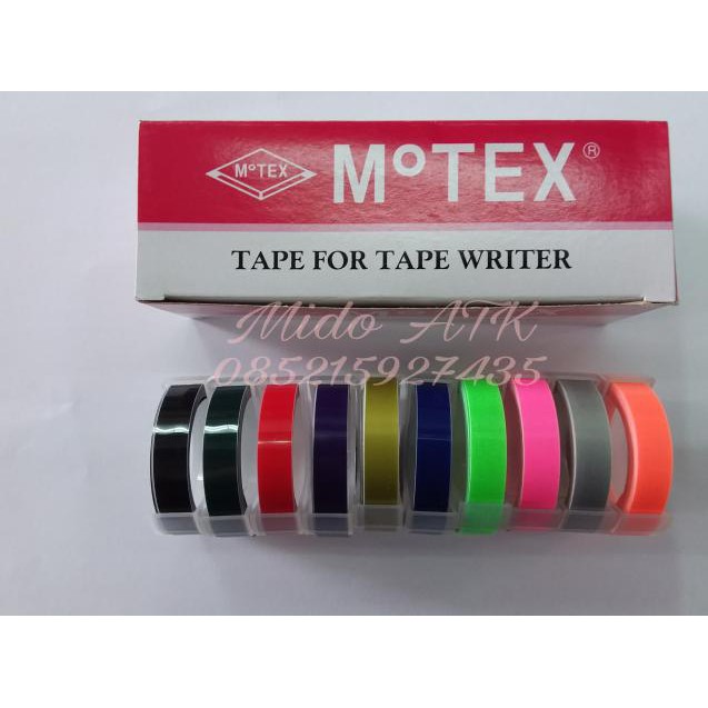 

Label emboss Dymo Motex TERLARIS