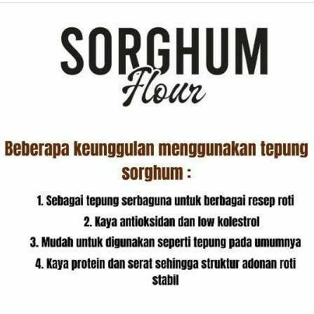 Tambiyaku - Tepung Sorgum / Sorghum Flour Gluten Free