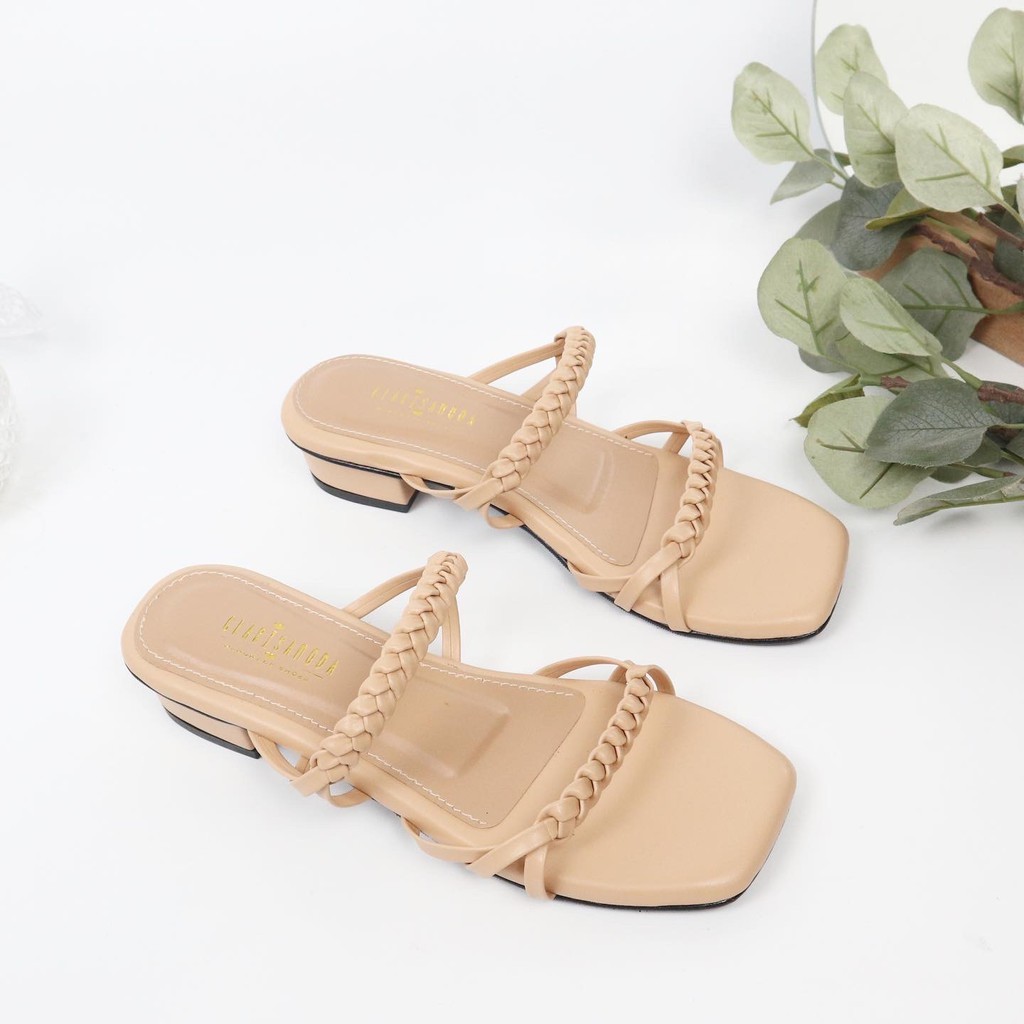 GLARISAMODA Calista sandal heels 3Cm/ Heels kepang empuk