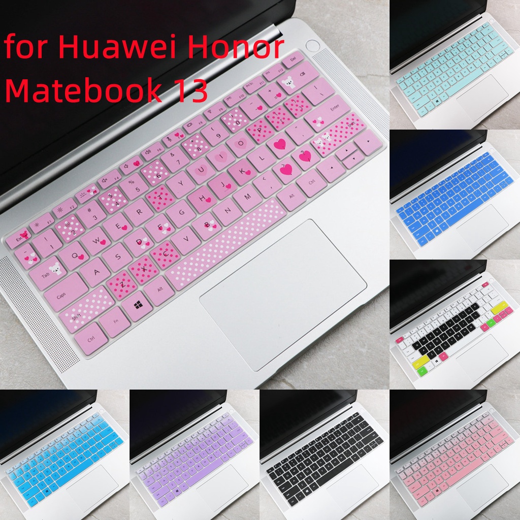 Film Pelindung Keyboard Bahan Silikon Ultra Tipis Tahan Air Tahan Debu Untuk Huawei Honor Matebook 13