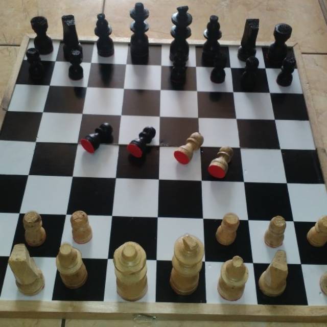 Catur kayu jumbo / Catur kayu ukuran jumbo