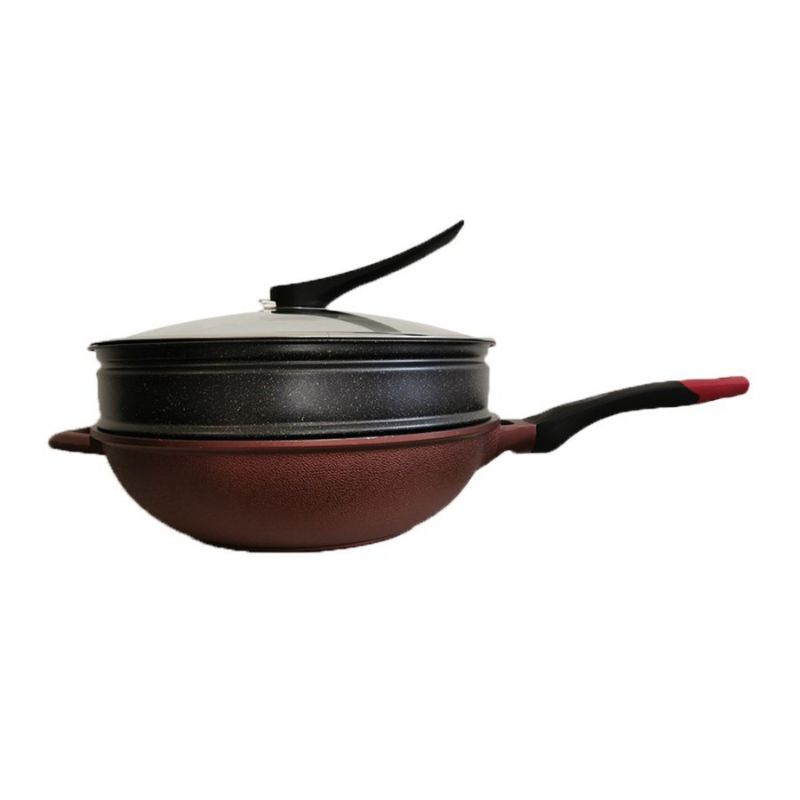 Wajan , Panci Kukus , Steamer ,  Panci Multifungsi  , Use WOK 32cm