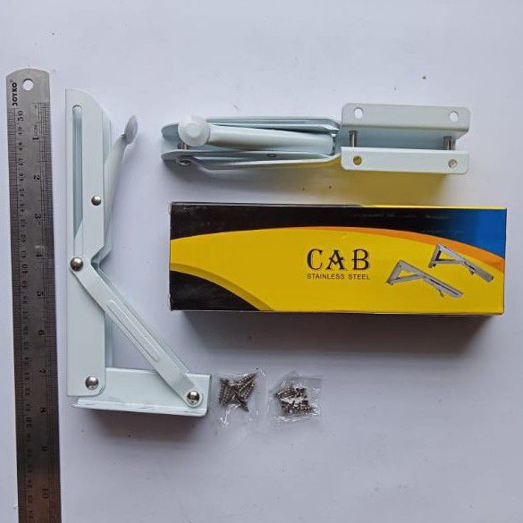 PER PASANG SIKU RAK LIPAT 8 INCHI / SIKU L LIPAT / SIKU PENYOKONG/SIKU PENYANGGA/FOLDING BRACKET/BRA