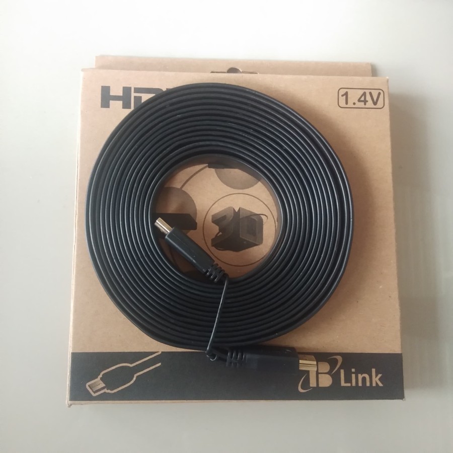 Kabel HDMI Flat 10Meter Gold Plated