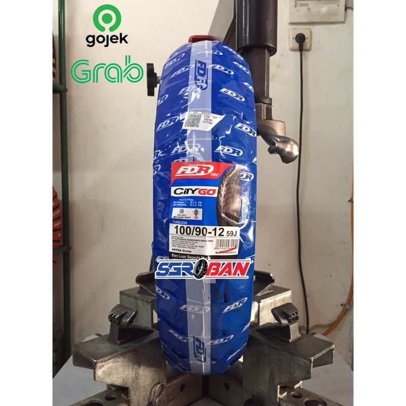 BAN FDR CITY GO 100/90-12 BAN TUBELESS VESPA FILANO SCOOPY FREEGO PROMO