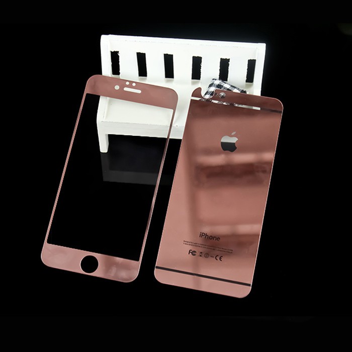 TEMPERED GLASS MIROR FOR IPHONE 6G/6S (4.7) DEPAN BELAKANG