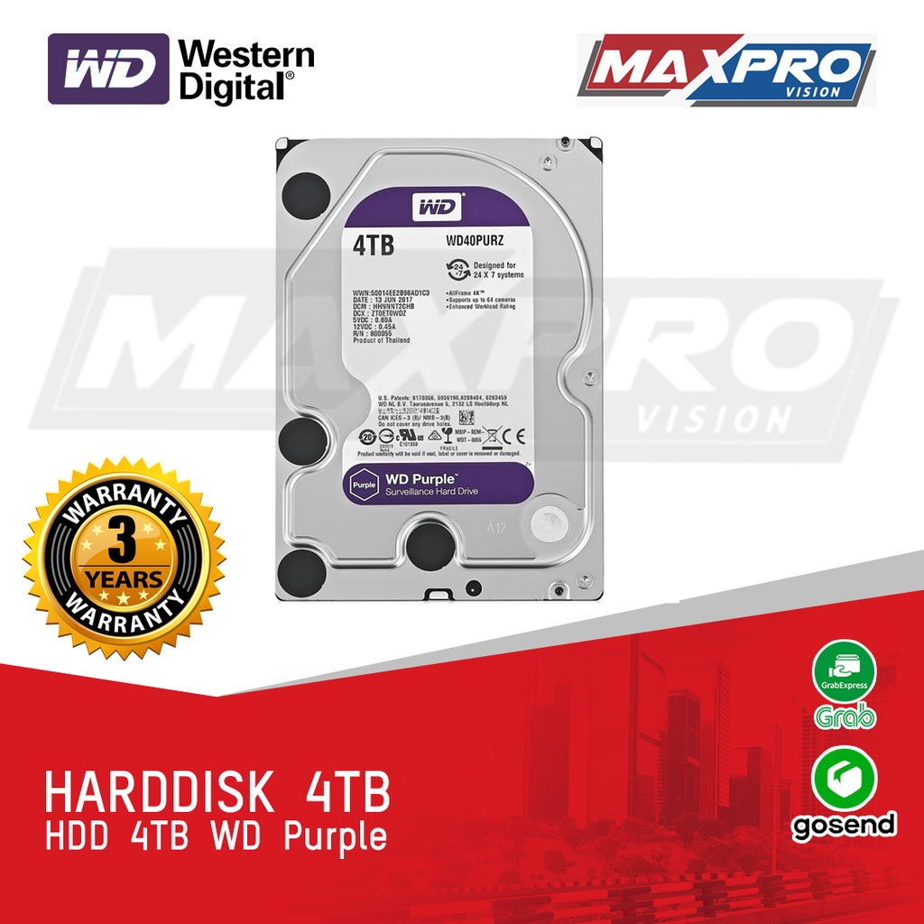 HDD WD PURPLE 4TB