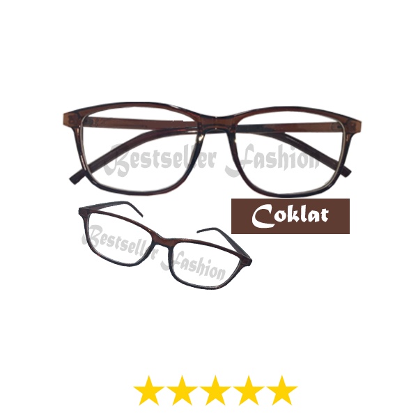 Kacamata Anti Radiasi 100% Blueray cocok buat gamer Frame Lonjong Pria dan Wanita Kacamata Fashion FREECASE