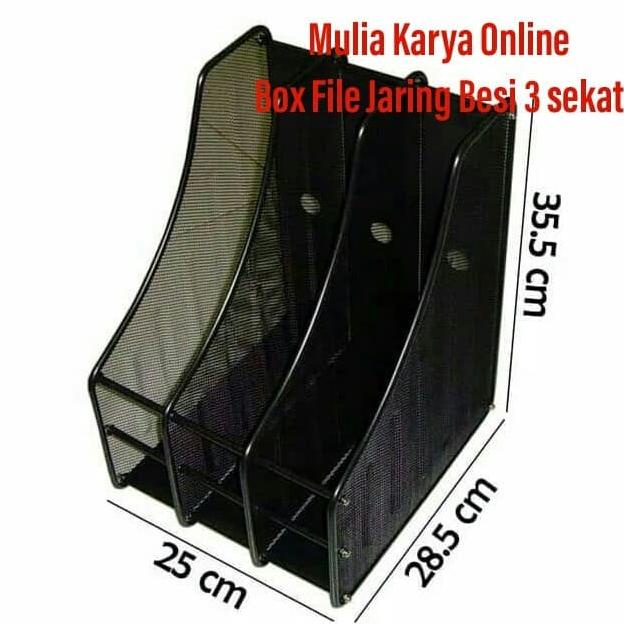 

BISA COD Box File Jaring Besi 3 Sekat / Tempat Dokumen Jala Besi PROMOKode 2844