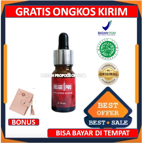 Belgie Pro Serum Original Facial Serum 10ML BONUS BELGIE WASH Anti Aging Ekstrak Propolis Sentuhan Eropa