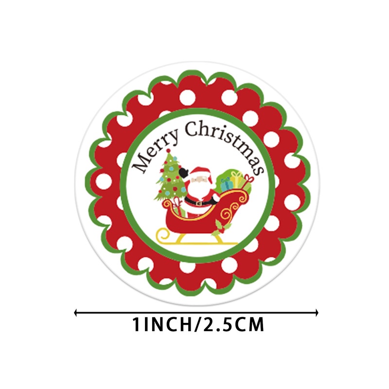 500 Pcs Animals Snowman Trees Christmas Decorative Stickers / Merry Christmas Packaging Gift Box Label Stickers / Holiday Party Gift Decoration Label