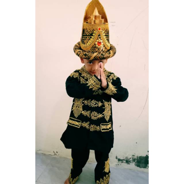 Baju Aceh Anak Cowok Setelan Bordir Premium