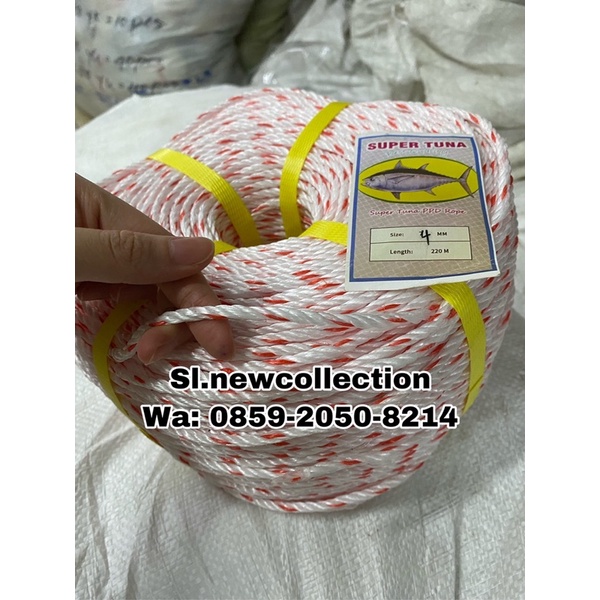 

Tali PPD Ukuran 4 mm Merk Merk SUPER TUNA / HARGA 1 ROL MURAH
