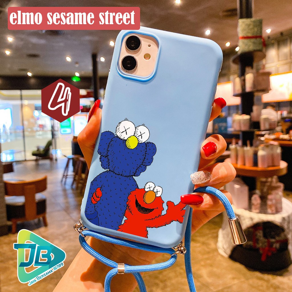 SOFTCASE SLINGCASE TALI LANYARD CANDY ELMO OPPO VIVO XIAOMI SAMSUNG REALME IPHONE ALL TYPE JB4655