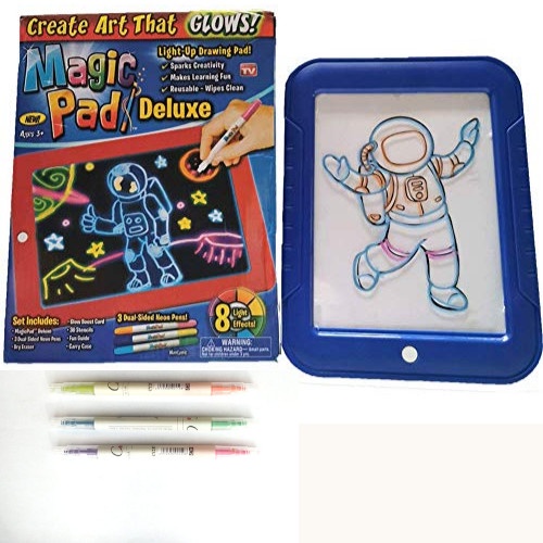 Mainan Anak - Papan Tulis Magic PAD Drawing and Writing Pad Led 3 D