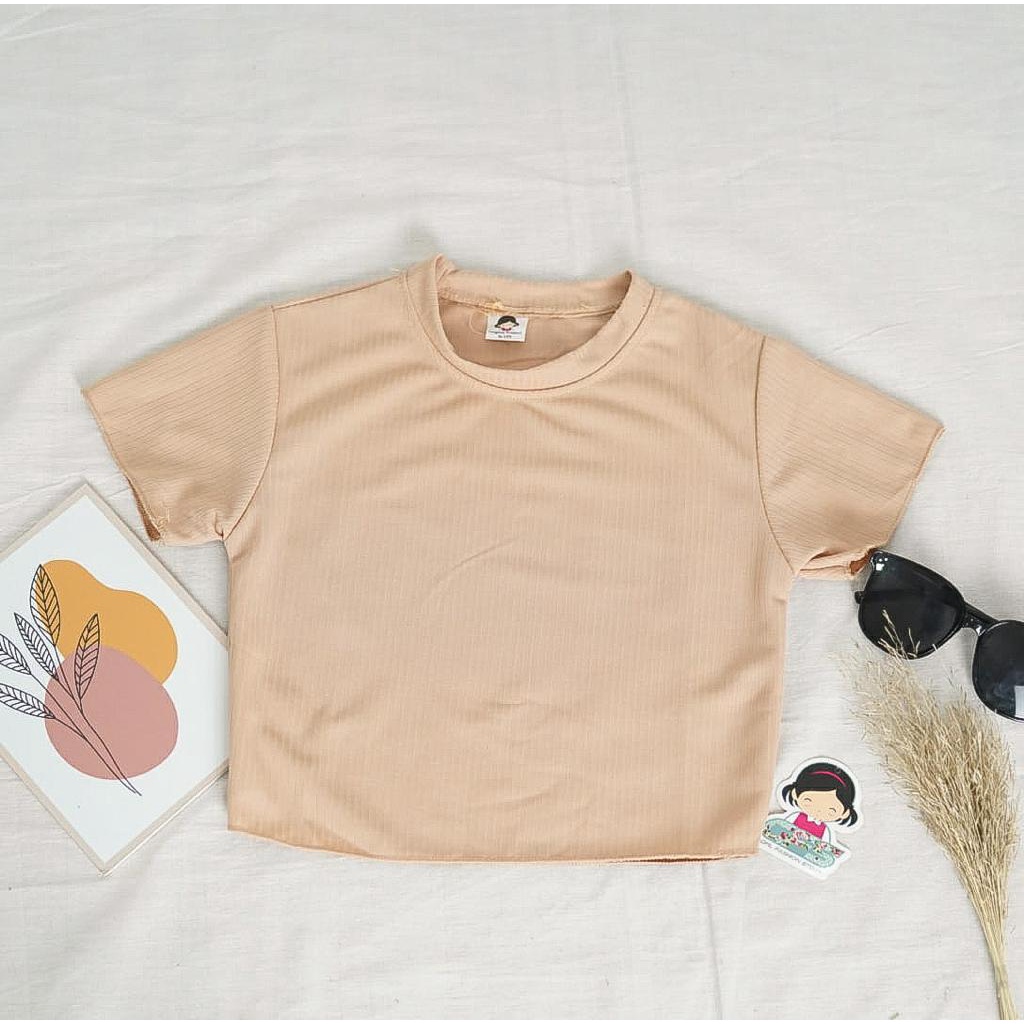 BEFAST - ZFS OOTD Kaos Wanita NABIYA / FUMI SERA BASIC APRIL KNIT TOP / Tshirt Crop Wanita / Atasan Kaos Lengan Panjang/Pendek / Fashion Wanita Santai Rumahan / Kaos Polos Casual / Tshirt Banyak Warna / Terbaru 2022 / Termurah