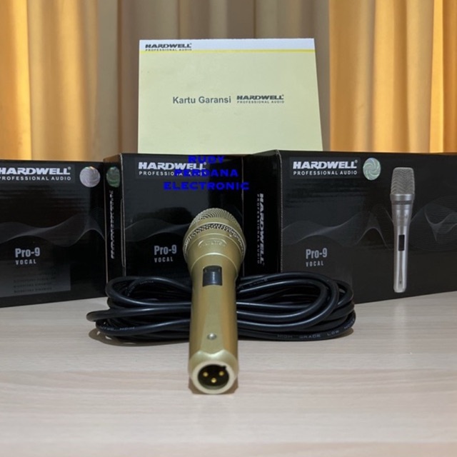 MICROPHONE MIC CABLE MIKROPON MIK KABEL HARDWELL PRO9 PRO-9 5M 5 METER ORIGINAL ORI BAGUS TERLARIS TERBAIK GARANSI