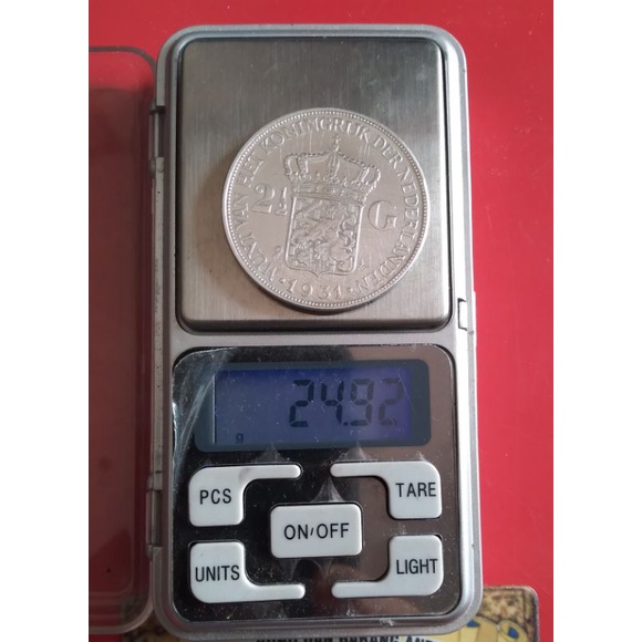 koin 2 1/2 G wilhelmina tahun 1931