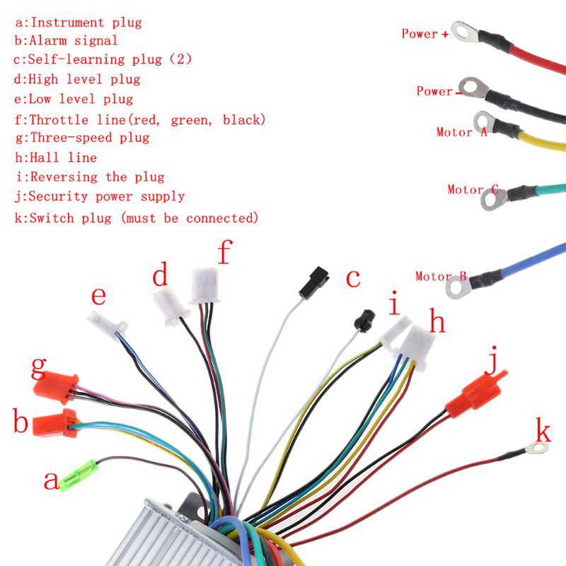 48-72V 1500W 4 in 1 Controller/Pengendali Kecepatan Sepeda Elektrik/Skuter Dual Mode Pintar