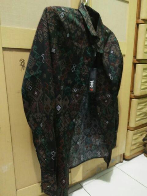 Ameliashop16 Kemeja Batik Songket Torpedo M L Xl Xxl Xxxl