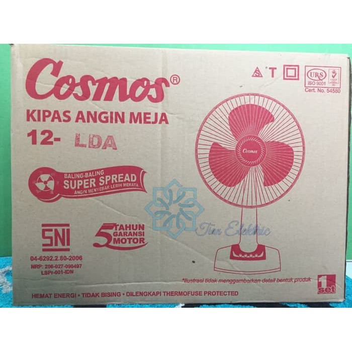 COSMOS 12-LDA Desk Fan / Kipas Angin Meja