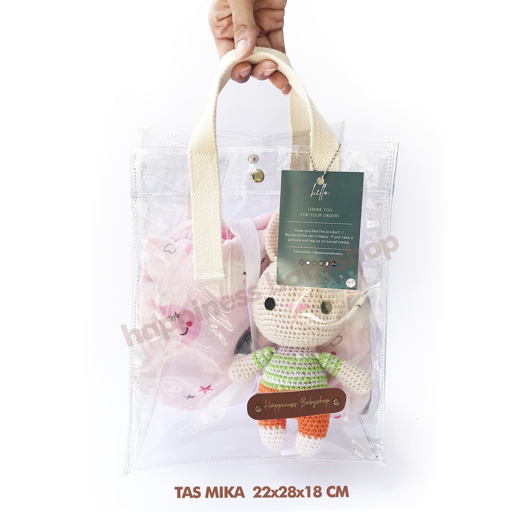 Tas Mika Happiness Babyshop / Tas suvenir / Tas untuk bungkus kado (KOSONG)
