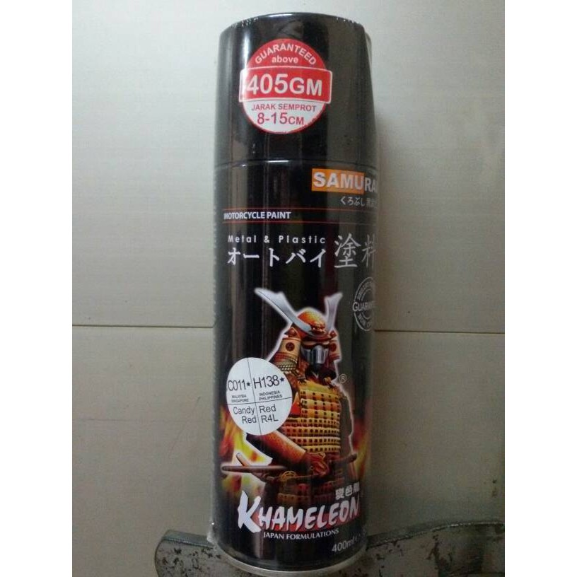 Samurai Paint Candy Red H138 Cat Semprot Pylox Shopee Indonesia