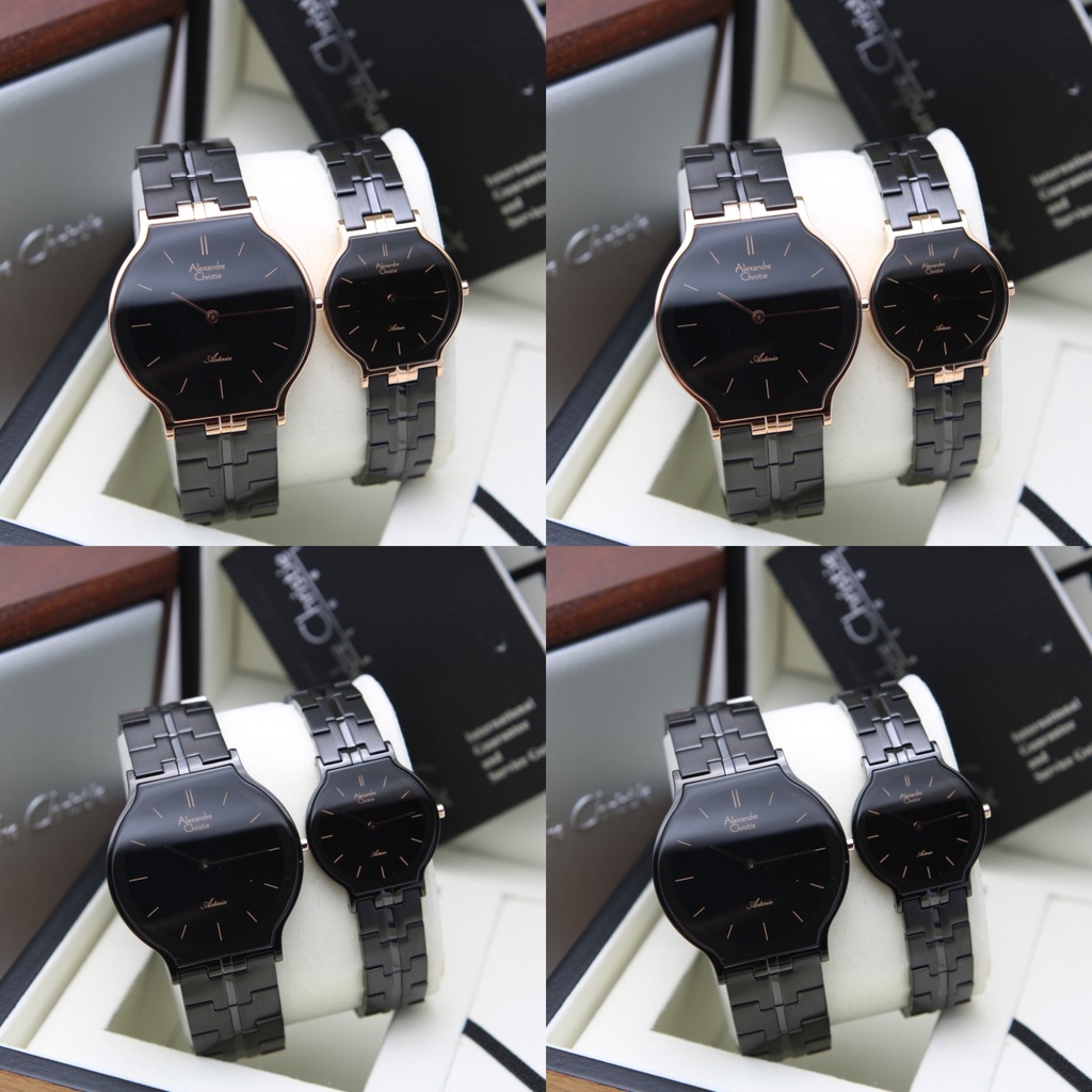 JAM TANGAN COUPLE ALEXANDRE CHRISTIE AC 8410 AC8410 MHB LHB ORIGINAL
