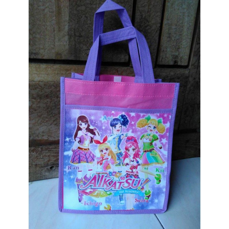 

TAS ULTAH AIKATSU KARAKTER KARTUN MODEL KANTONG DEPAN