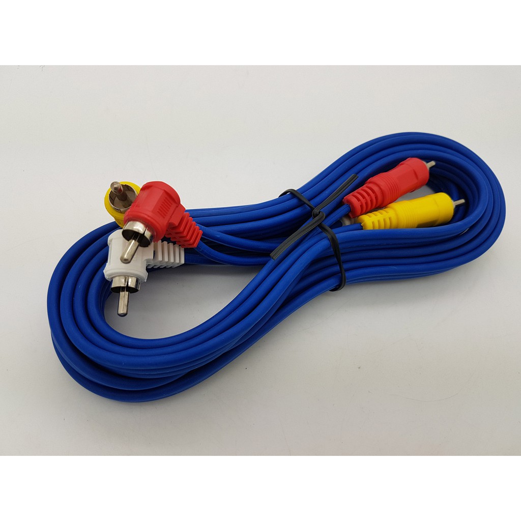 Kabel RCA 3 K 3 Male Merk KITANI ( Cable RCA ) Panjang 3m
