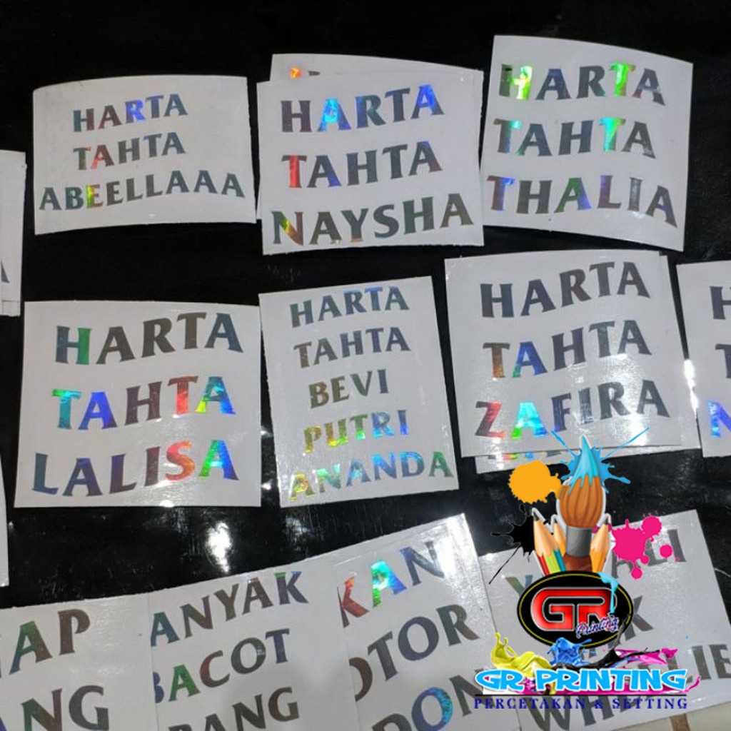 

Sticker harta tahta costum hologram