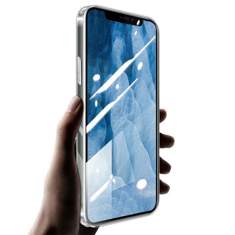Case Pelindung Layar Tempered Glass Bening Slim Untuk Compatible For iPhone 12 / Pro / Max / 12 Mini